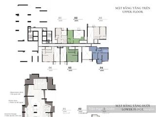 Căn hộ thông tầng diện tích lớn 17 tỷ all in, 217m2, 4pn + 3wc, ban công lớn view sông vĩnh viễn
