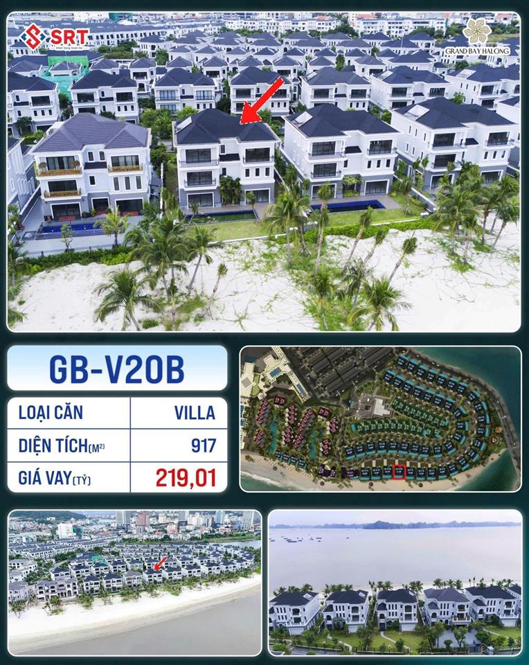 Căn biệt thự gbv18 grand bay mặt biển, hồ bơi riêng, không gian sống chuẩn resort 5*