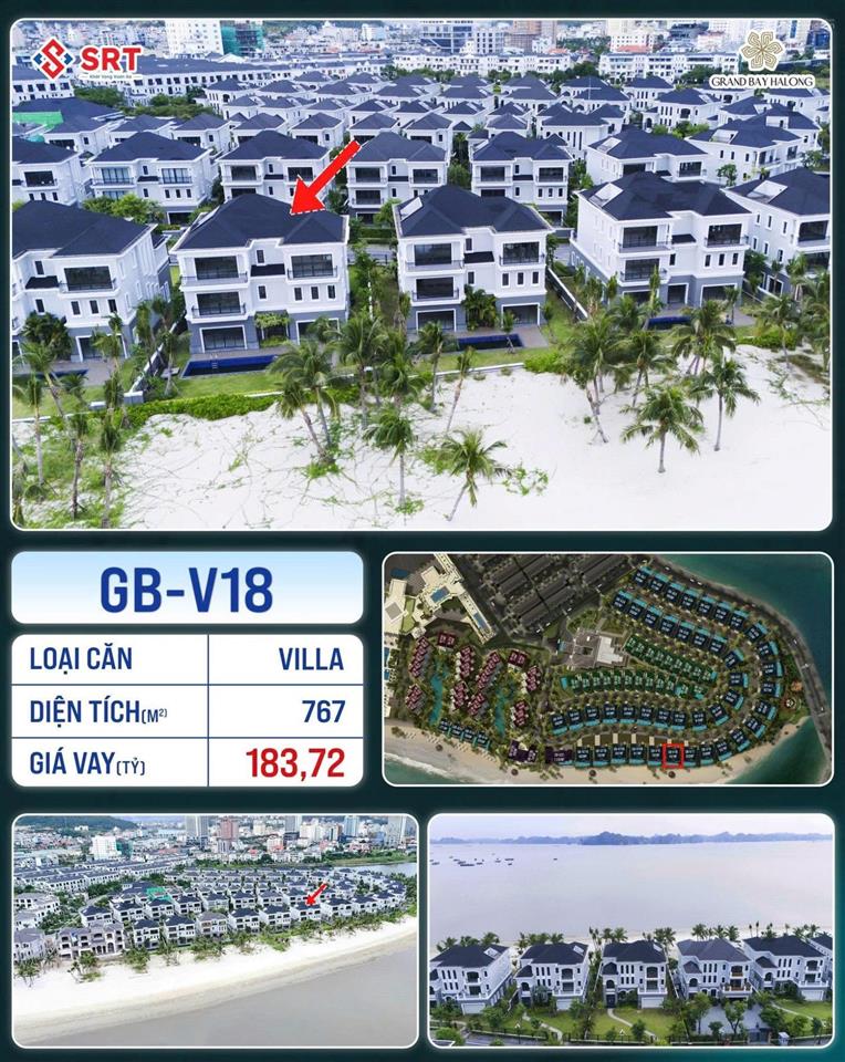 Căn biệt thự gbv18 grand bay mặt biển, hồ bơi riêng, không gian sống chuẩn resort 5*