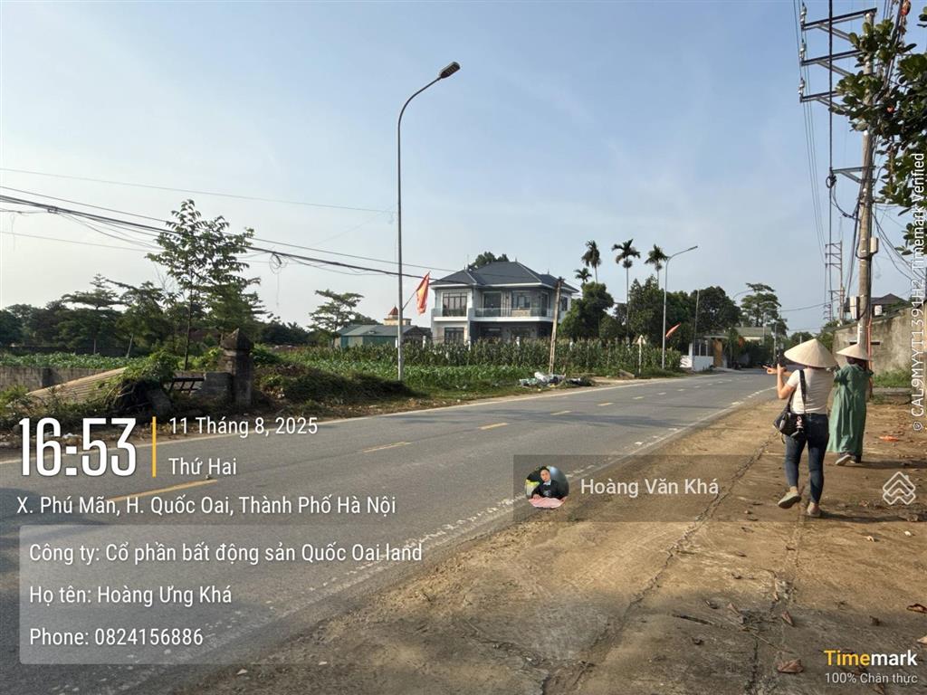 Bán đất thổ cư mặt trục chính xã phú mãn vị trí vàng trung tâm hòa lạc