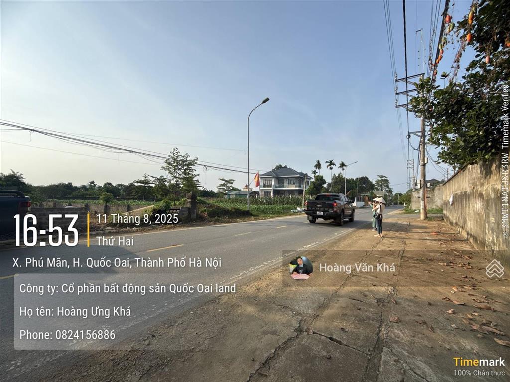 Bán đất thổ cư mặt trục chính xã phú mãn vị trí vàng trung tâm hòa lạc