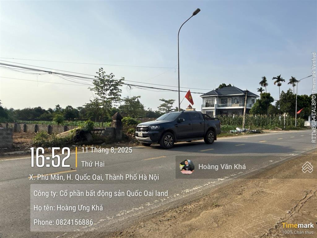 Bán đất thổ cư mặt trục chính xã phú mãn vị trí vàng trung tâm hòa lạc