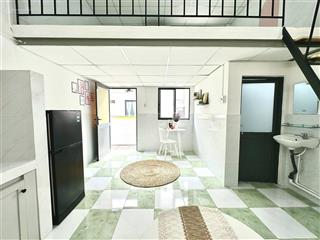 Phòng có gác 35m2 siêu thoáng mát gần bv lê văn thịnh