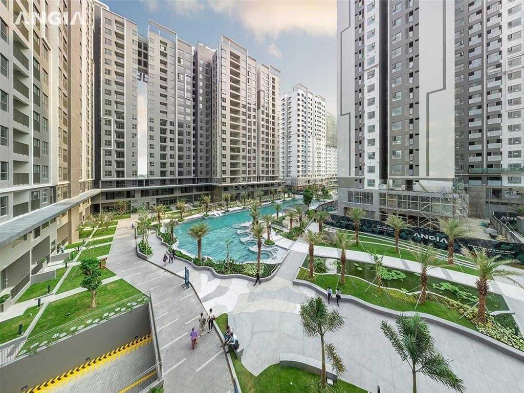 Cho thuê giá 9tr/th, căn góc 2n + 2vs 69m2 sẵn máy lạnh + máy giặt, giường tủ, chung cư westgate