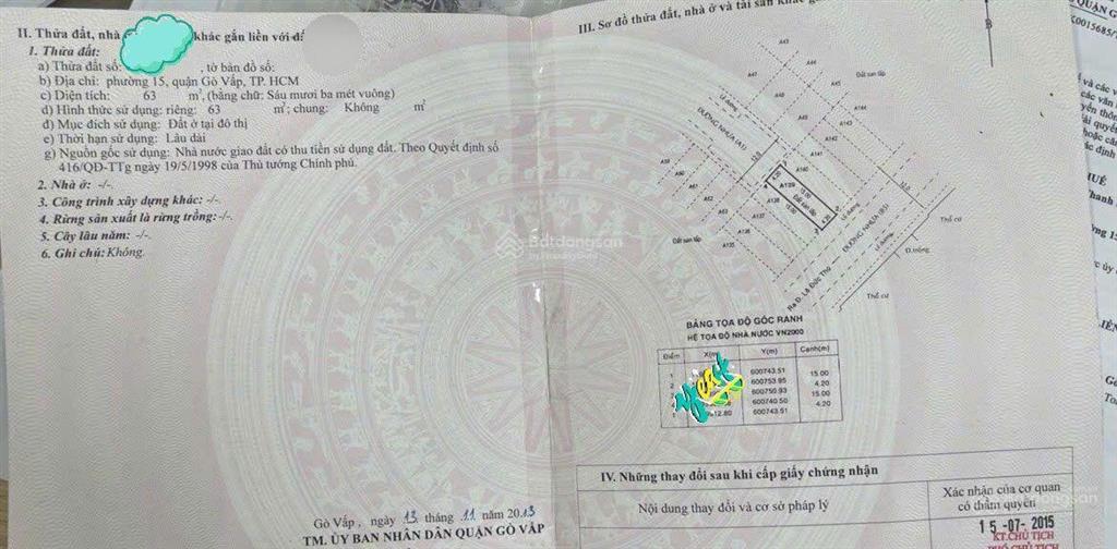 Bán lô đất siêu đẹp siêu hiếm khu vip osimi lê đức thọ, 2 mặt tiền hxh 12m, dt 4.2x15m, giá 8.5tỷ