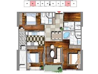 Chính chủ bán rẻ căn hộ 3 pn dt 97.3m2 căn số 2212a  viha leciva 107 nguyễn tuân.  0988 160 ***