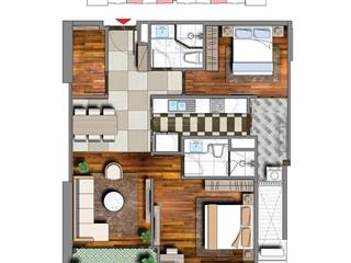 Chính chủ bán căn 2 pn+1, 79m2, bc đông nam, mua đợt đầu bán lại giá rẻ,  0988 160 ***