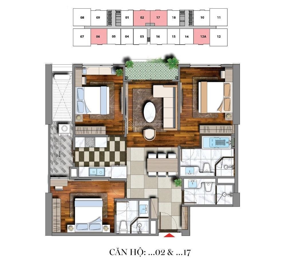 Quỹ ngoại giao 3 ngủ giá tốt viha complex 107 nguyễn tuân, chiết khấu 6%, ls 0% 12 tháng