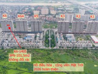 Bán căn hộ 3pn, 101,5m2 giá tốt tại khai sơn city, long biên, hn. hướng đông nam, view cv hồ 22ha