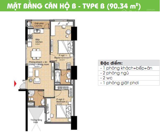 Bán cc the era town, 2,920 tỷ, 90m2, 2pn + 2wc, nội thất, view đẹp, giá tốt nhất.  0902 952 ***