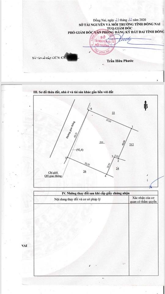 Bán 3.524 m² đất mặt tiền đường nhựa xã long đức, long thành, đồng nai
