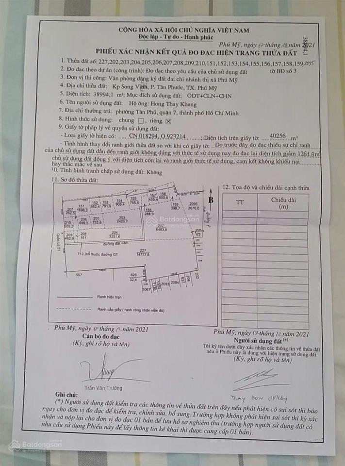 Bán đất mặt tiền quốc lộ 51, 180 tỷ, dt 14.778m², giá tốt tại phường phú mỹ, tp. hcm