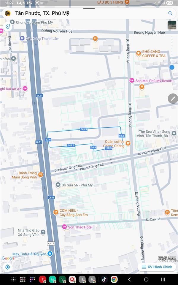 Bán đất mặt tiền quốc lộ 51, 180 tỷ, dt 14.778m², giá tốt tại phường phú mỹ, tp. hcm