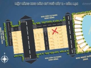Đất view hồ vai réo phú cát dt = 100m full thổ mặt tiền 6m