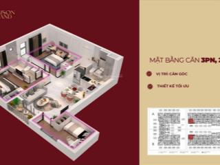 Bán căn góc maison grand phú mỹ 3pn 2wc, thiết kế tối ưu, full công năng sử dụng, tt 15% hđmb