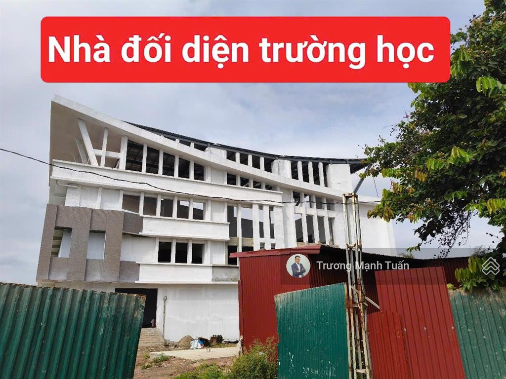 Bán nhà q hoàng mai (lĩnh nam đi vào) đường 10m view trường học 100m2 16.8 tỷ