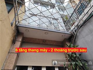 Bán siêu phẩm 6 tầng thang máy mặt phố vĩnh hưng  nhà 2 thoáng trước sau  kinh doanh vip