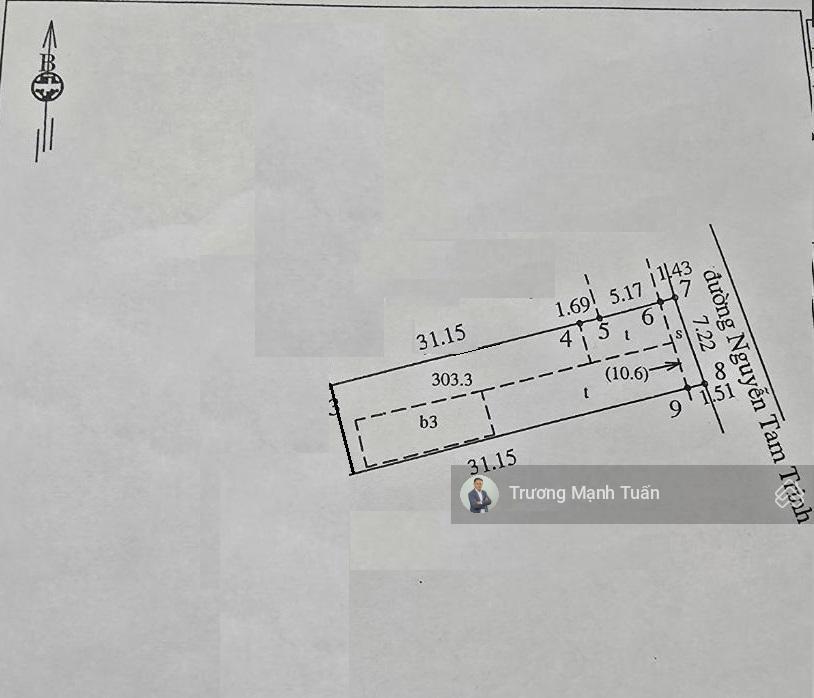 Siêu hot !  bán đất mặt đường đôi tam trinh  225m2  mặt tiền 7m2  28 tỷ