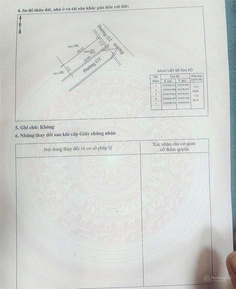 Bán nhanh lô góc 102.5m2 đất full thổ cư tại tu vũ, thanh thủy, phú thọ gần hồ phượng mao giá 550tr