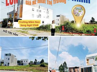 Ccg nền đất ngay mặt tiền hồ tri tân, tt long điền, br  vt nay là long điền, thành phố hồ chí minh