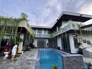Bán villa gần 1200m2 thiết kế kiểu châu âu view sông, hồ bơi, sân vườn, bbq. tphcm