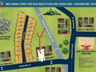 Bán đất tại xuân linh thủy xuân tiên, 2,4 tỷ, 175m2, mặt tiền 5,5m, pháp lý đầy đủ, hàng hot!