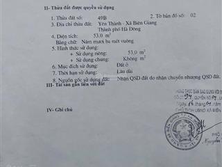 Chính chủ bán gấp lô đất tại yên phúc, biên giang, phường chương mỹ