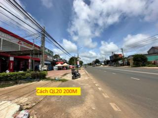 Bán đất tại thị trấn di linh 1,2 tỷ, 200m2, 1 sẹc quốc lộ 20