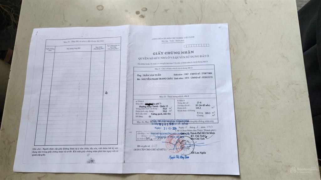 Bán nhà mặt tiền nguyễn thị đặng, dt 5x21m, hướng đông nam, giá 9.5 ty ,  0919 147 ***