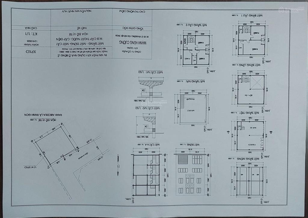 Cần ra đi gấp khu nhà trọ 6 phòng đã tách 2 lô 3 tỷ 986tr/ lô mua 2 lô 7 tỷ 900tr hh 50tr/ lô