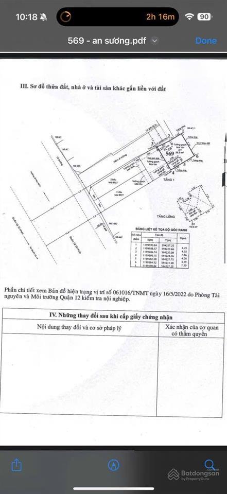 Cần ra đi gấp khu nhà trọ 6 phòng đã tách 2 lô 3 tỷ 986tr/ lô mua 2 lô 7 tỷ 900tr hh 50tr/ lô