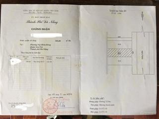 Bán đất biệt thự 300m2 đường vân đồn, quận sơn trà ngay nút hầm chui sông hàn, giá sốc chỉ 26 tỷ