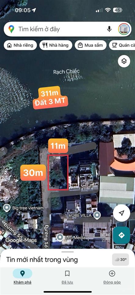 Giảm mạnh về 250tr/m2 đất góc 3mt sông sài gòn thảo điền quận 2 311m(11x30) chỉ 77tỷ. 0773 961 ***