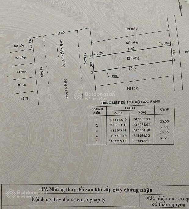 Cần bán lô đất mặt tiền đường 64, phường bình trưng đông, q2, tp hcm