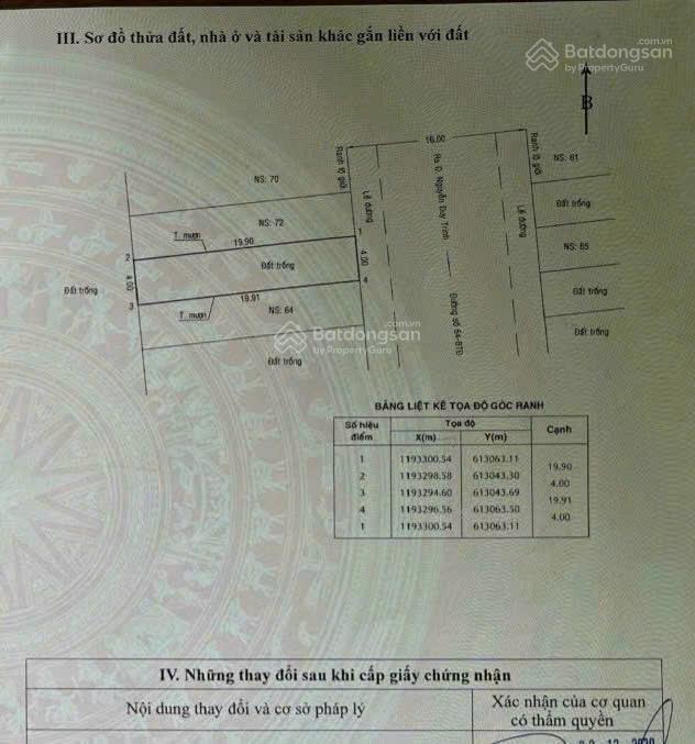 Cần bán lô đất mặt tiền đường 64, phường bình trưng đông, q2, tp hcm
