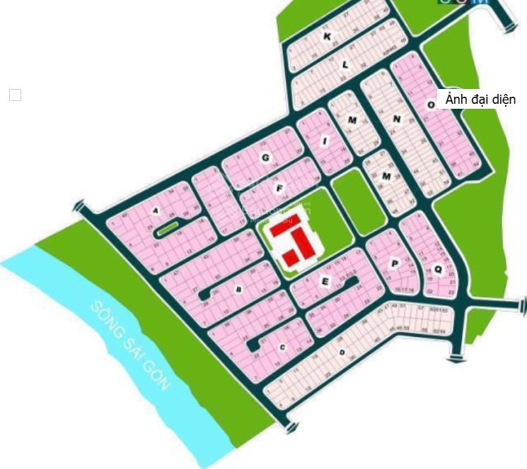 Bán đất mặt tiền sông dự án kdc villa thủ thiêm. phường thạnh mỹ lợi quận 2. dt 436m2 giá 200tr/m2