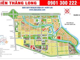 Duy nhất lô đất nền giá rẻ chỉ 53,5 triệu/m2, diện tích 195 m2 tại dự án khu đô thị mới cát lái