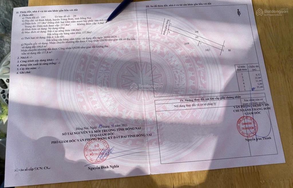 Kẹt tiền cần bán gấp đất gần khu tái định cư xã bình minh 5mx50m có sẵn 100m2 thổ cư chỉ 1,7 tỷ