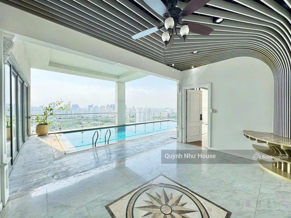 Nhà thật  tin thật || penthouse pool  dt 391m2  view trực diện sông không che  giá 75 tỷ
