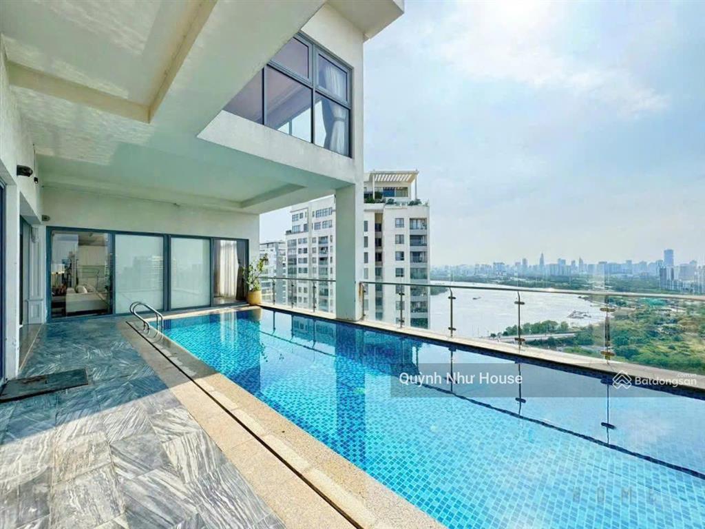 Nhà thật  tin thật || penthouse pool  dt 391m2  view trực diện sông không che  giá 75 tỷ