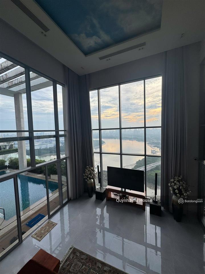 Nhà thật  tin thật || penthouse pool  dt 564m2  view trực diện sông không che  giá 110 tỷ