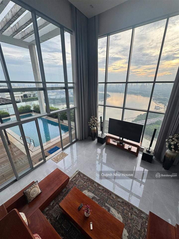 Nhà thật  tin thật || penthouse pool  dt 564m2  view trực diện sông không che  giá 110 tỷ