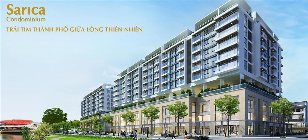 Shophouse sarica, dtsd 264m2, giá thuê 80 triệu/1tháng