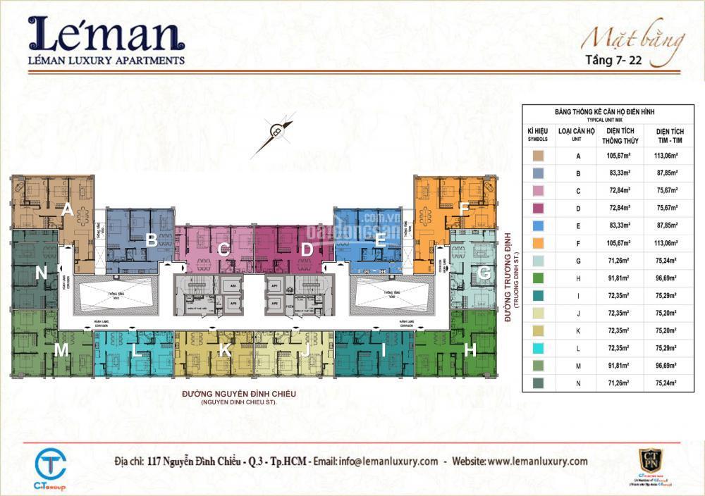 Bán căn hộ léman, quận 3, tp.hcm, chỉ 17 tỷ, 3pn, 120m², view trung tâm.  phú 0976 940 ***