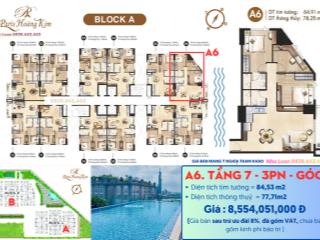 Căn 3pn 86m2  ban công rộng tầng cao, nhà mới mua trực tiếp chủ đầu tư  đã thông báo làm sổ hồng