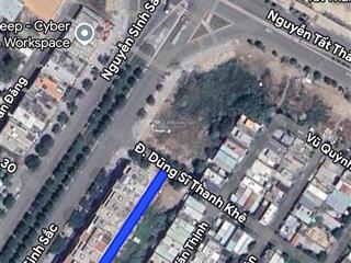 Lô góc 2 mặt tiền đường dũng sĩ thanh khê và phú lộc 22 . gần nguyễn sinh sắc , biển nguyễn tất