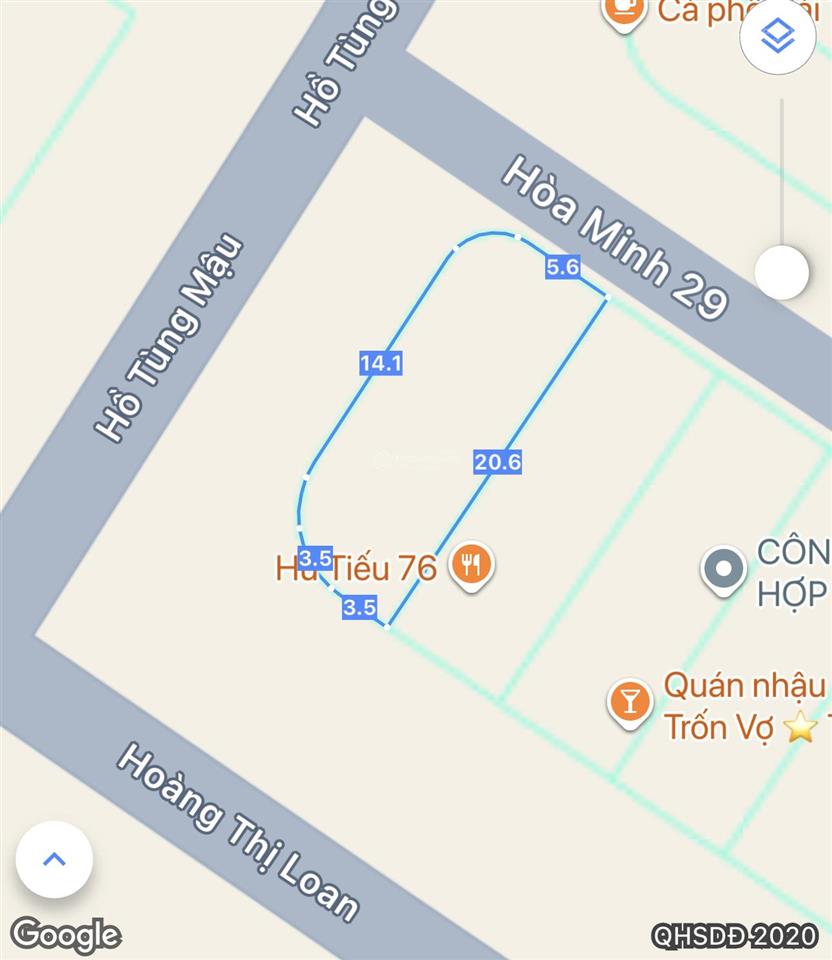 Siêu vip đất 3 mặt tiền đường hoàng thị loan ,  diện tích 154m2 .