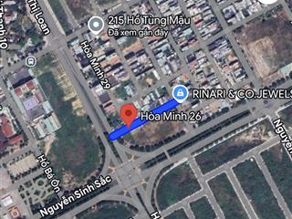 Góc 2 mặt tiền hoà minh 26. cạnh nguyễn sinh sắc dt  216m2 ngang 11.5m. giá 18.9 tỷ