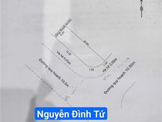 Góc 2 mặt tiền đường 10m5 nguyễn đình tứ & hoà nam 10.  dt  116m2 ( 6x20)