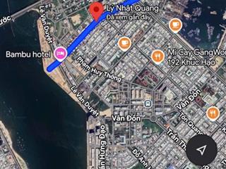 Đất đường lý nhật quang, phường nại hiên đông sơn trà  đà nẵng.
 đường 10m5 vỉa hè 5m,